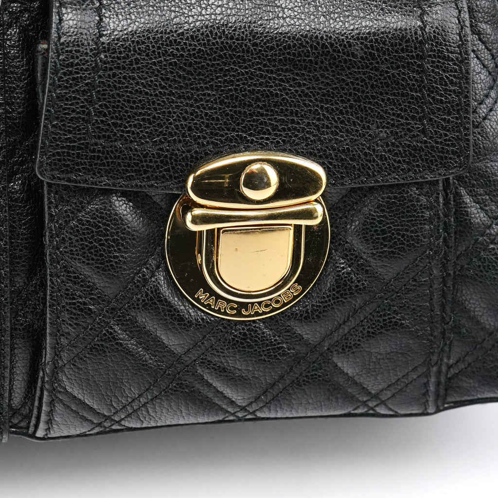 Black Leather Blake 2-Way Bag