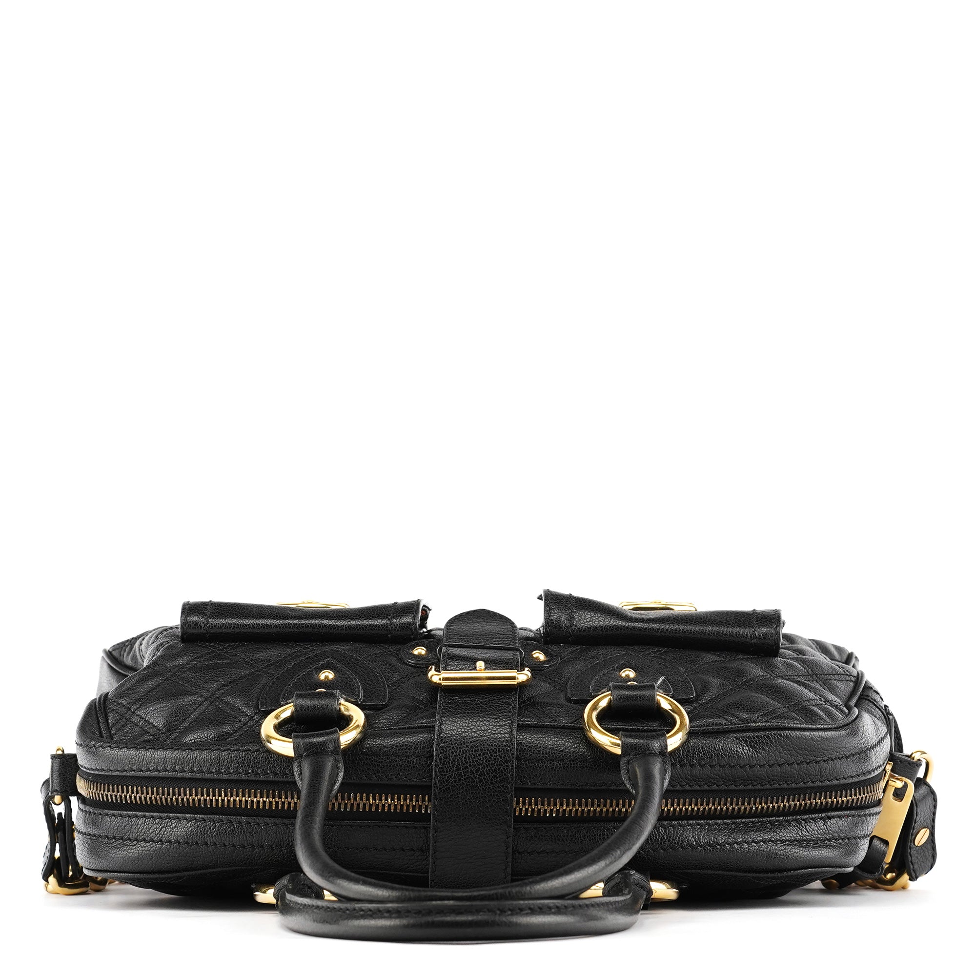 Black Leather Blake 2-Way Bag