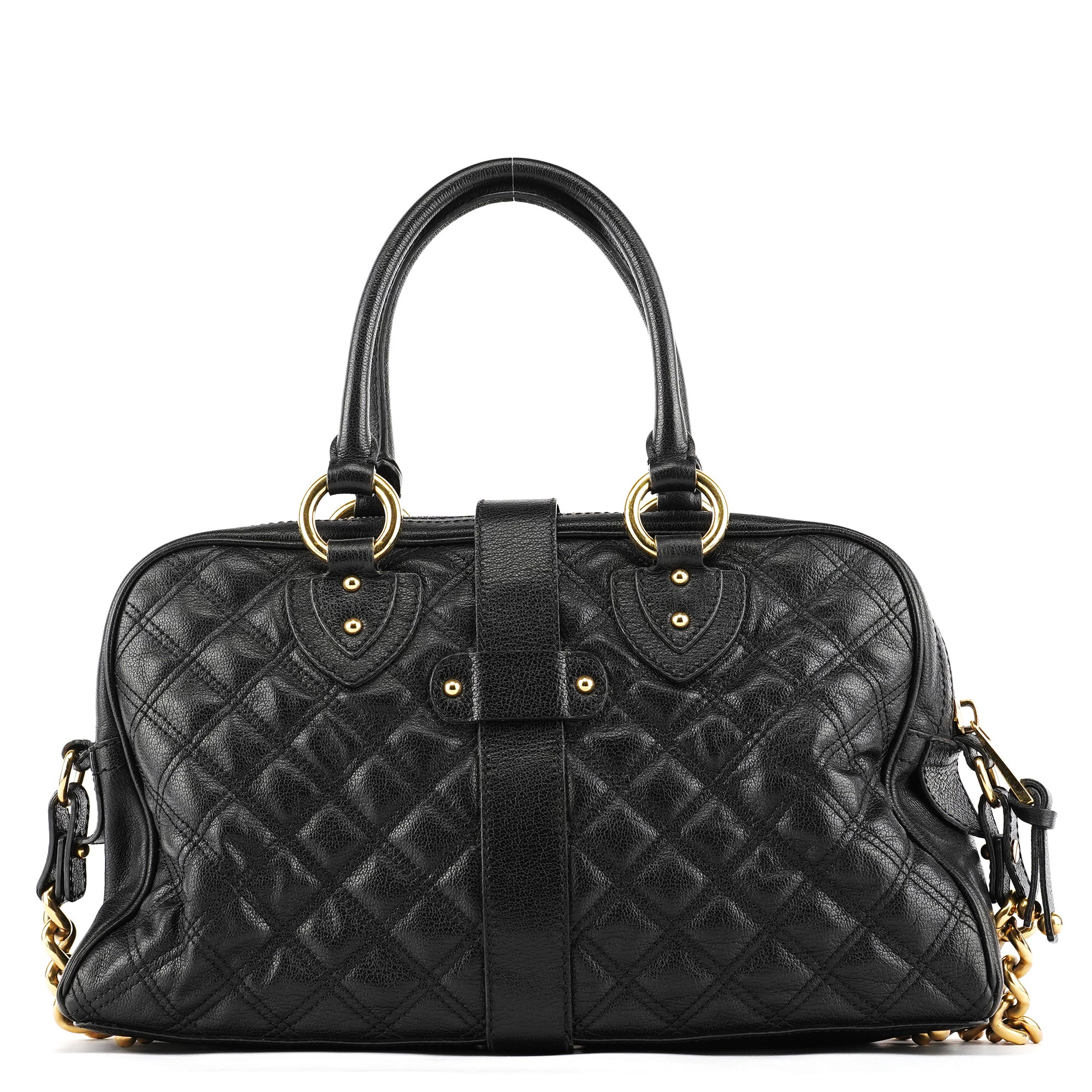 Black Leather Blake 2-Way Bag