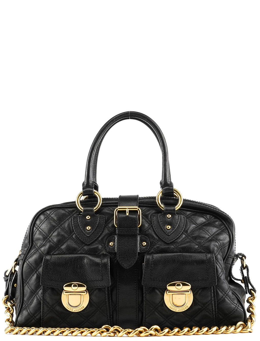 Black Leather Blake 2-Way Bag