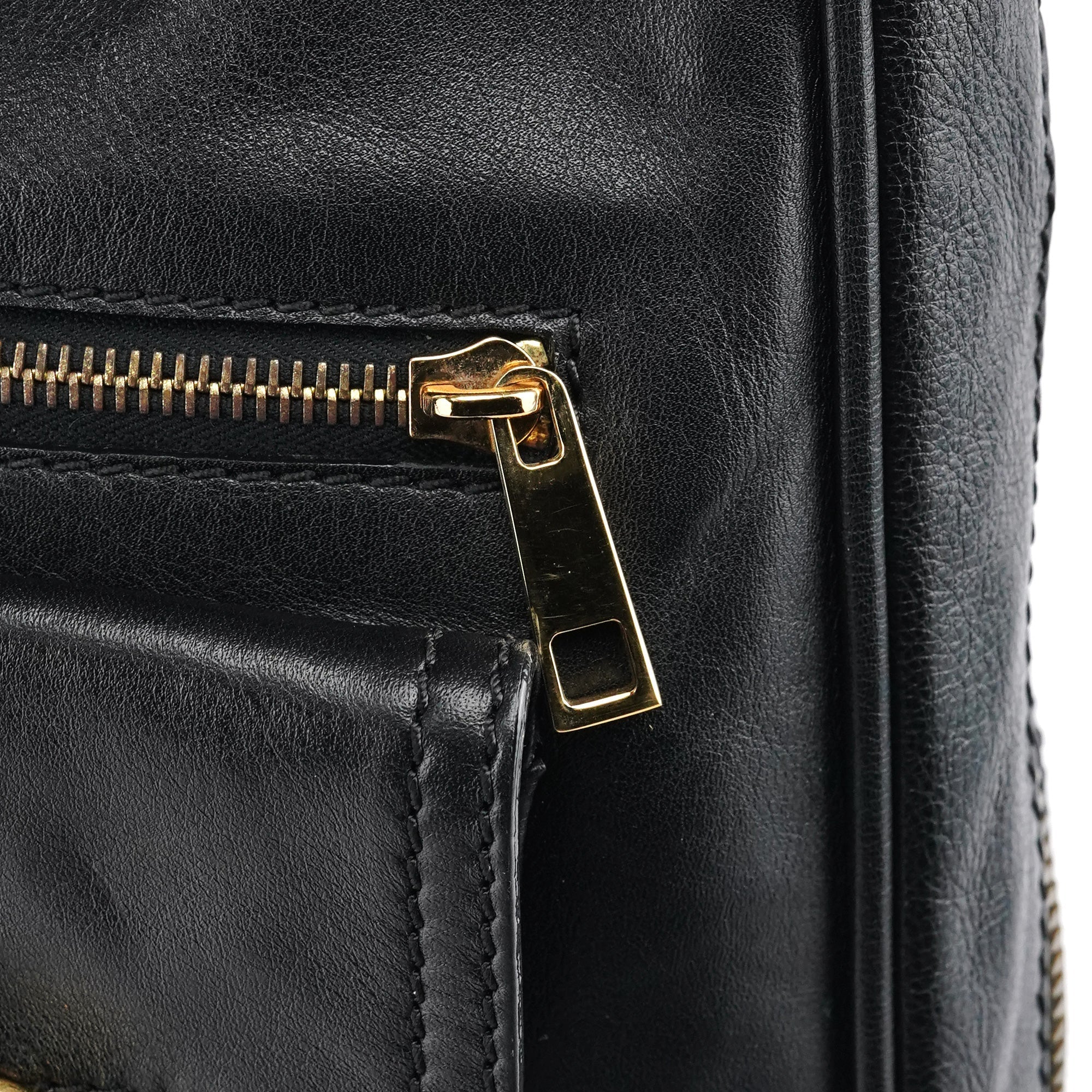 Black Leather Lisa Hobo Shoulder Bag