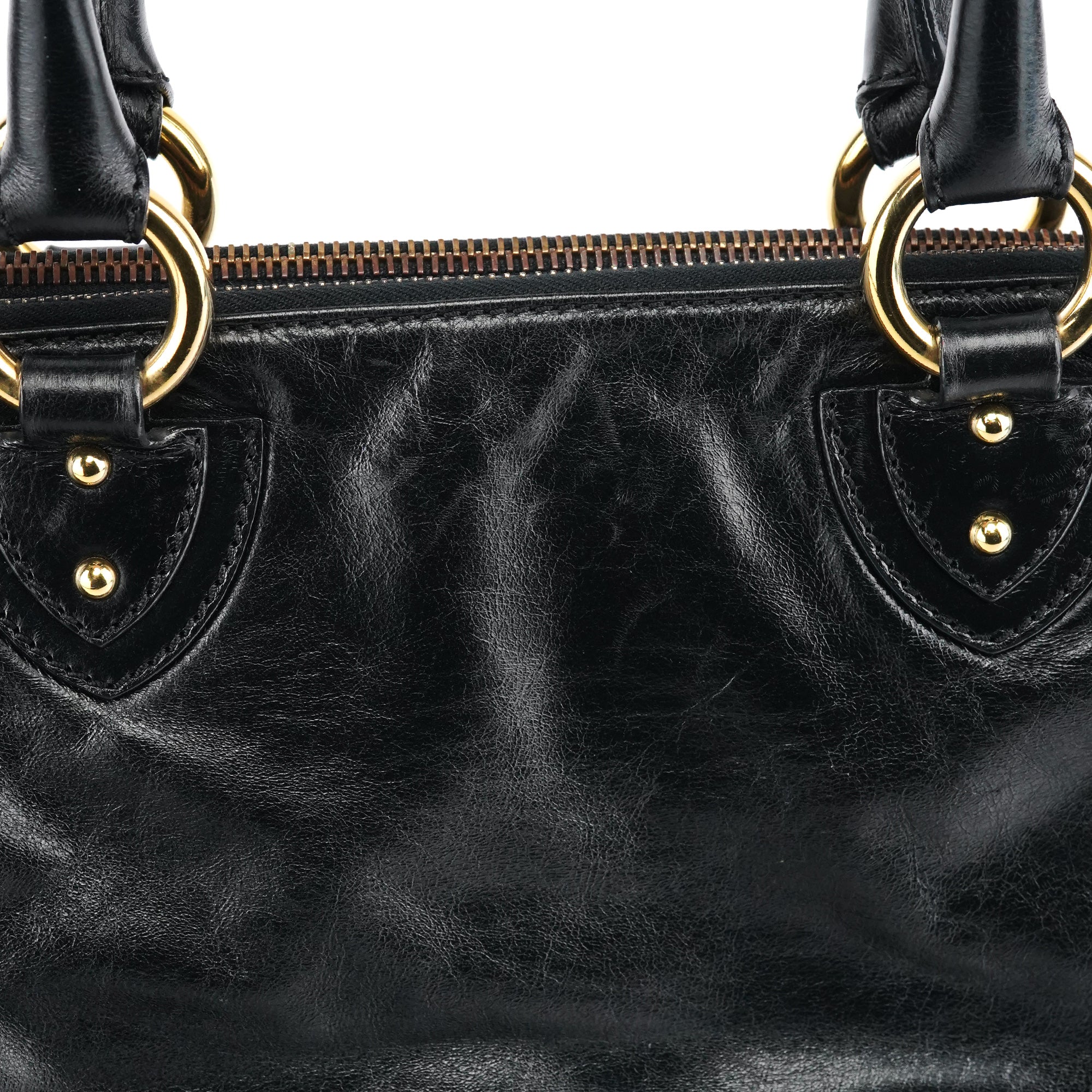 Black Leather Blake Tote Bag