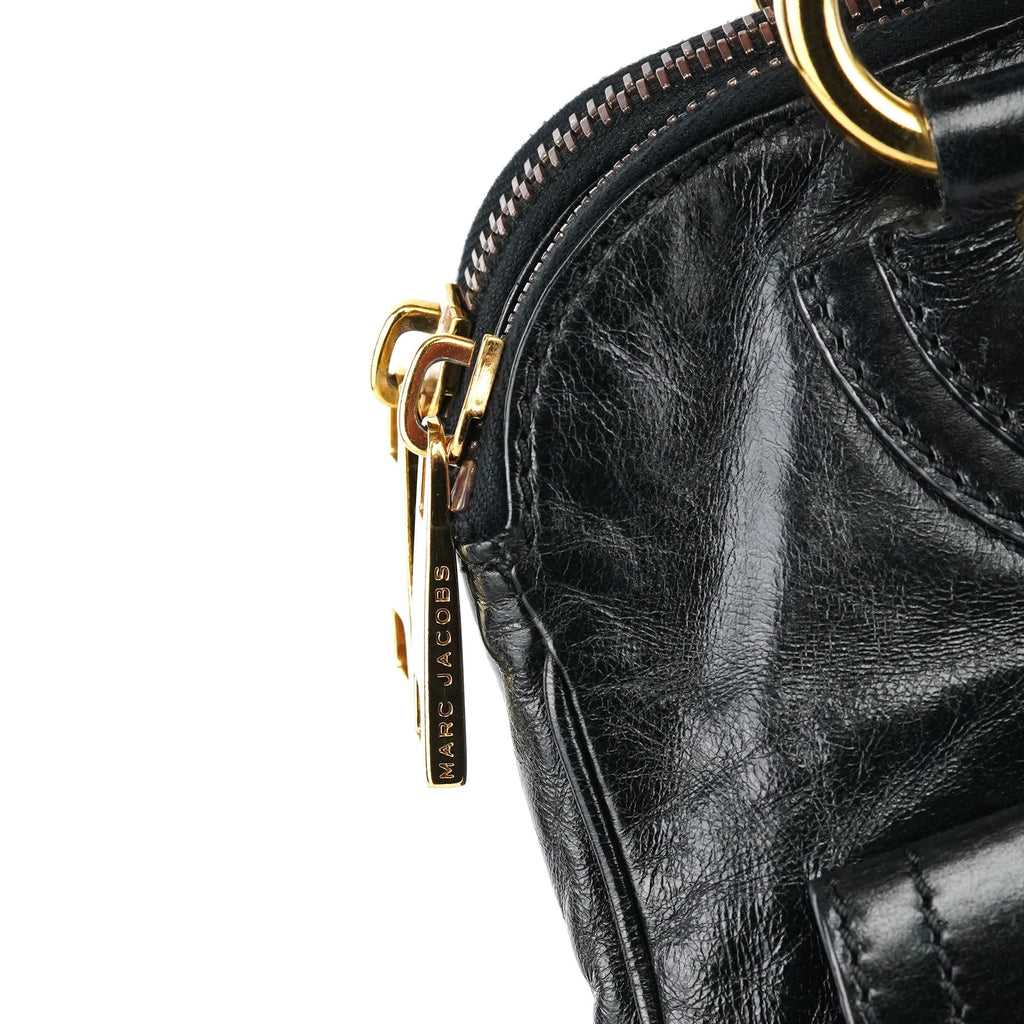Black Leather Blake Tote Bag