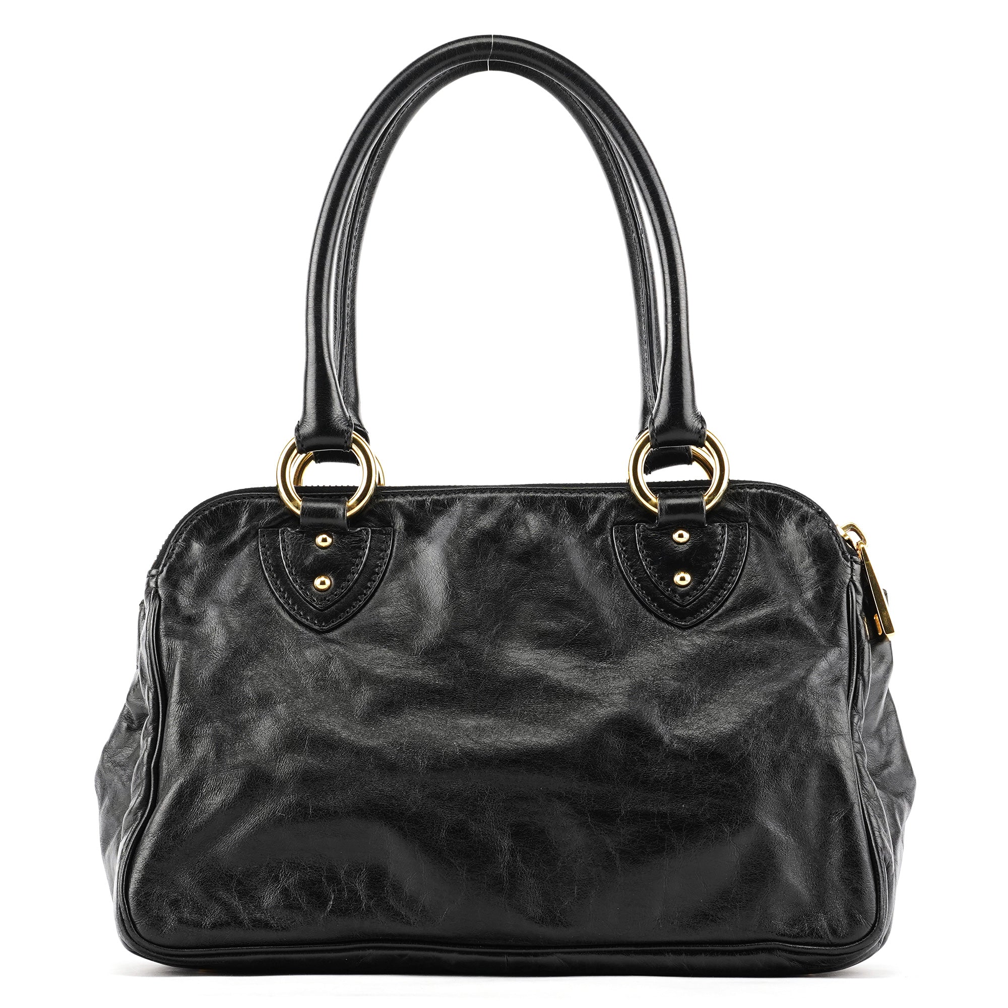 Black Leather Blake Tote Bag