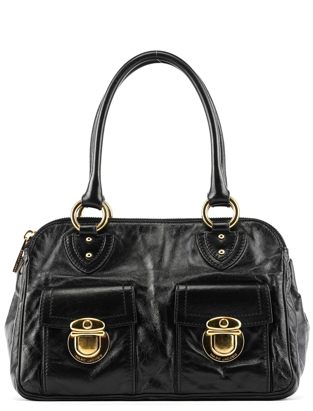 Black Leather Blake Tote Bag