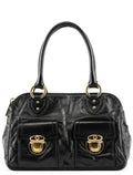 Black Leather Blake Tote Bag