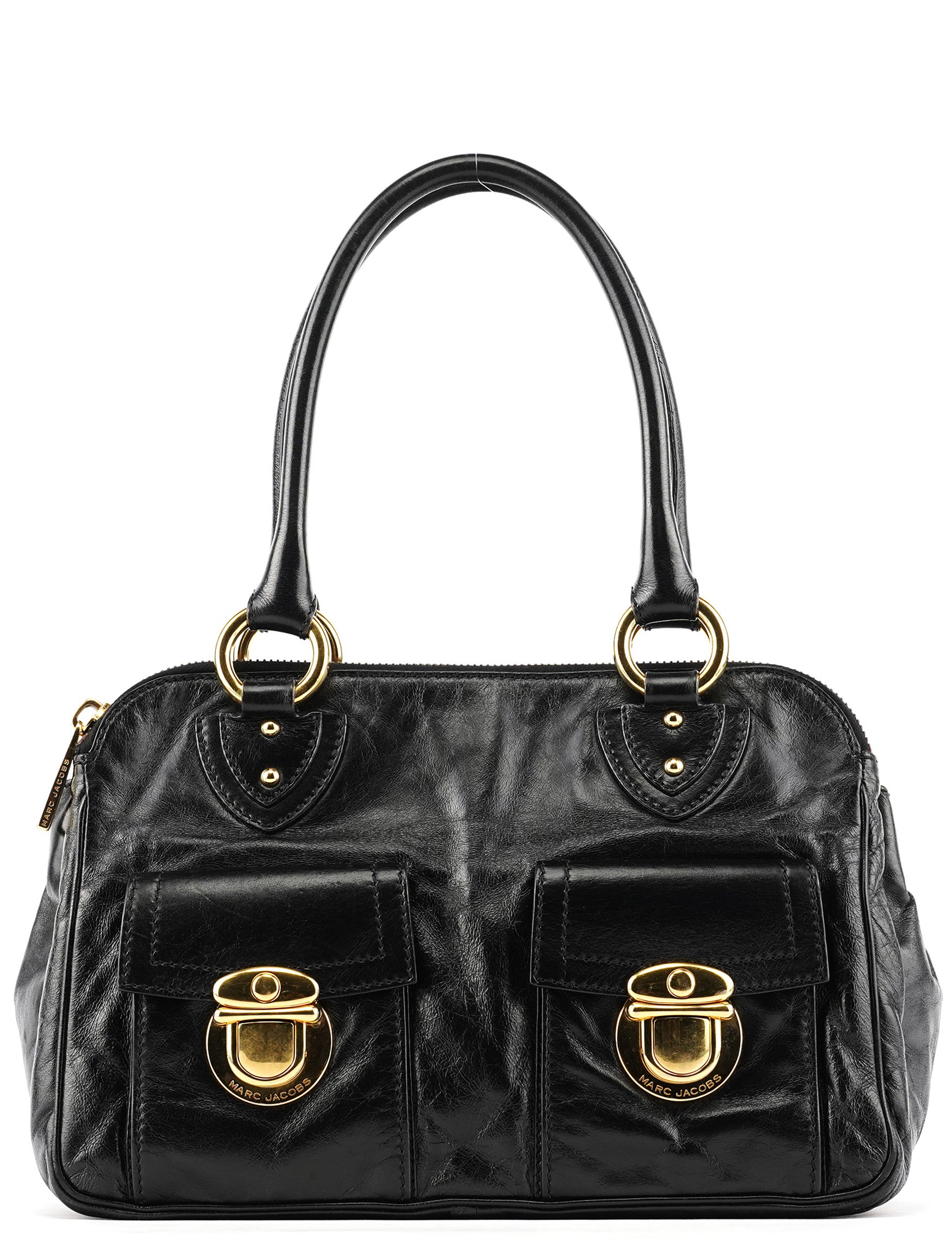 Black Leather Blake Tote Bag