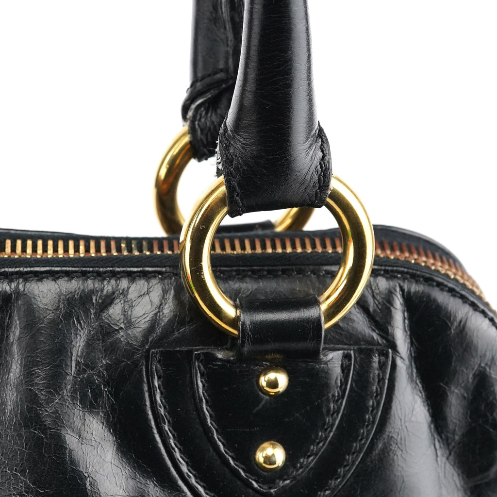 Black Leather Blake Tote Bag