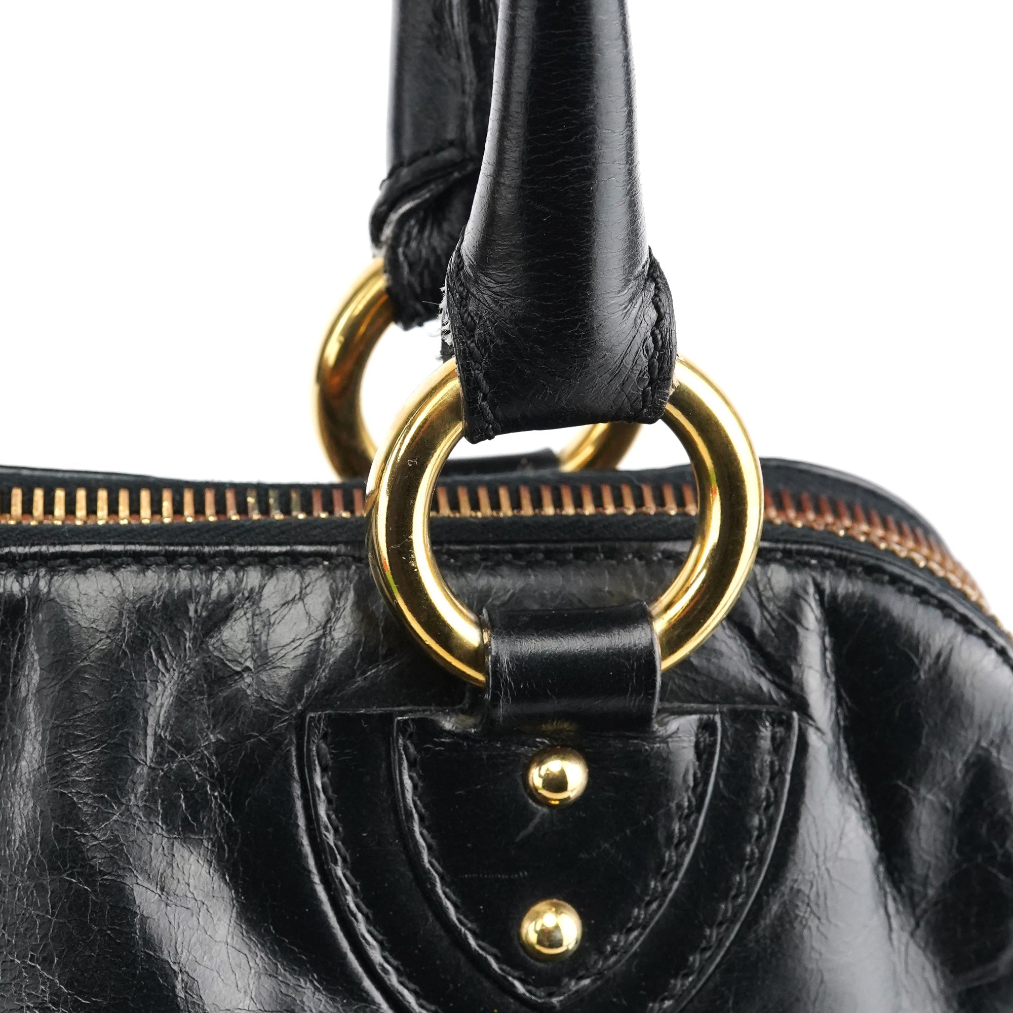 Black Leather Blake Tote Bag