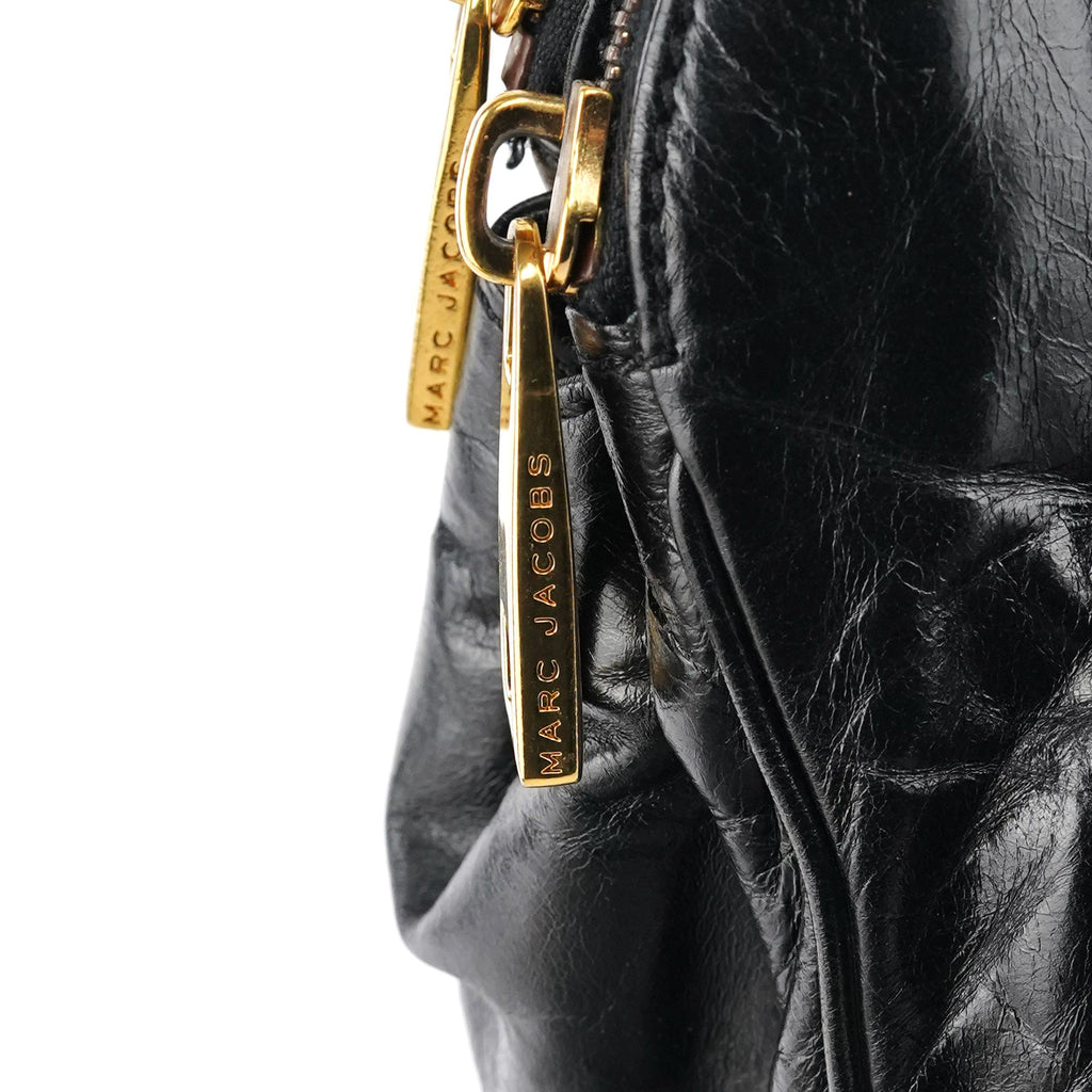 Black Leather Blake Tote Bag