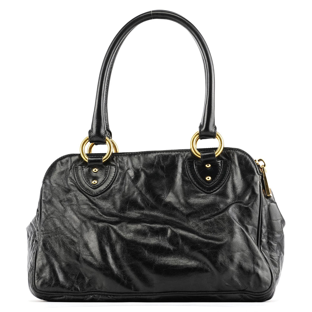 Black Leather Blake Tote Bag