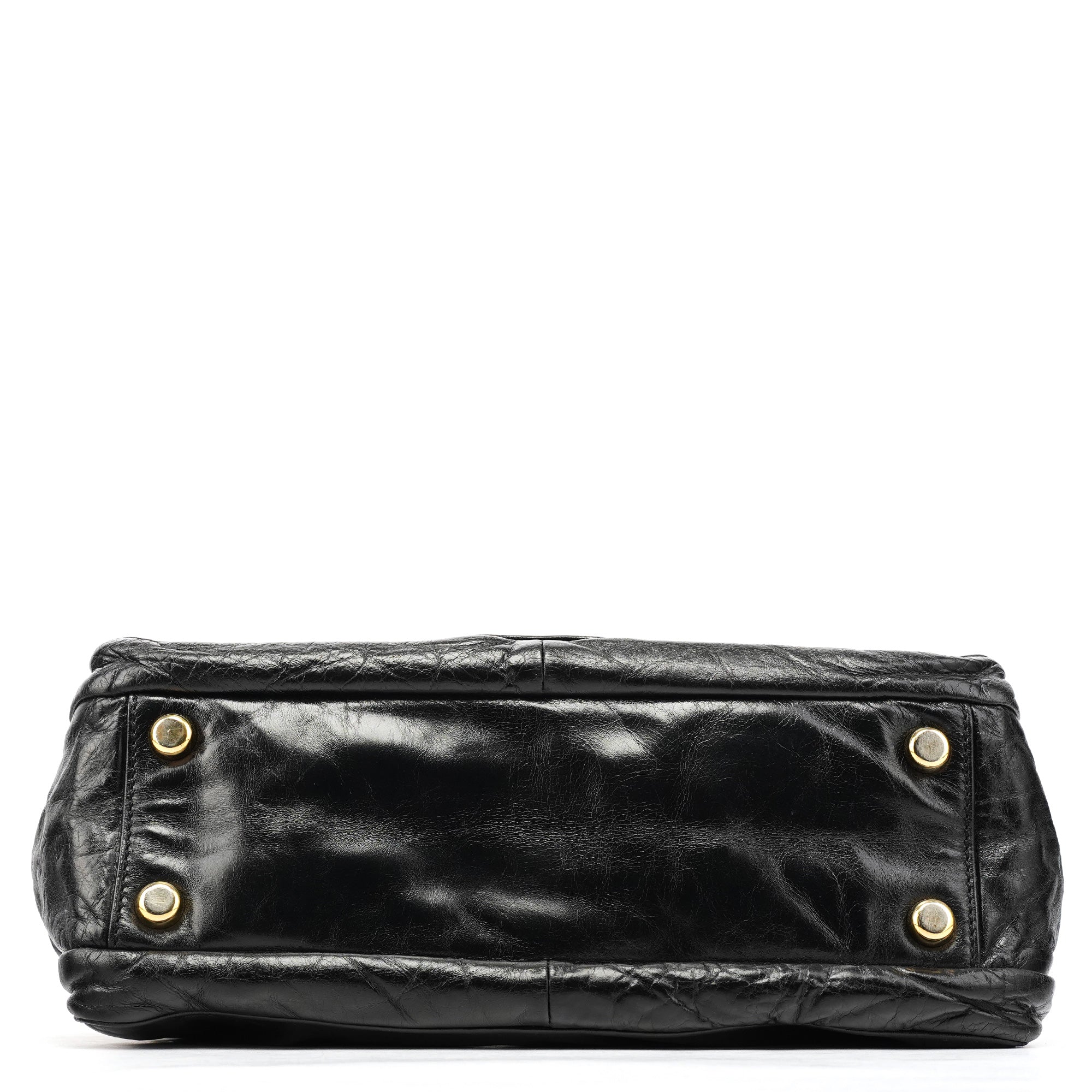 Black Leather Blake Tote Bag