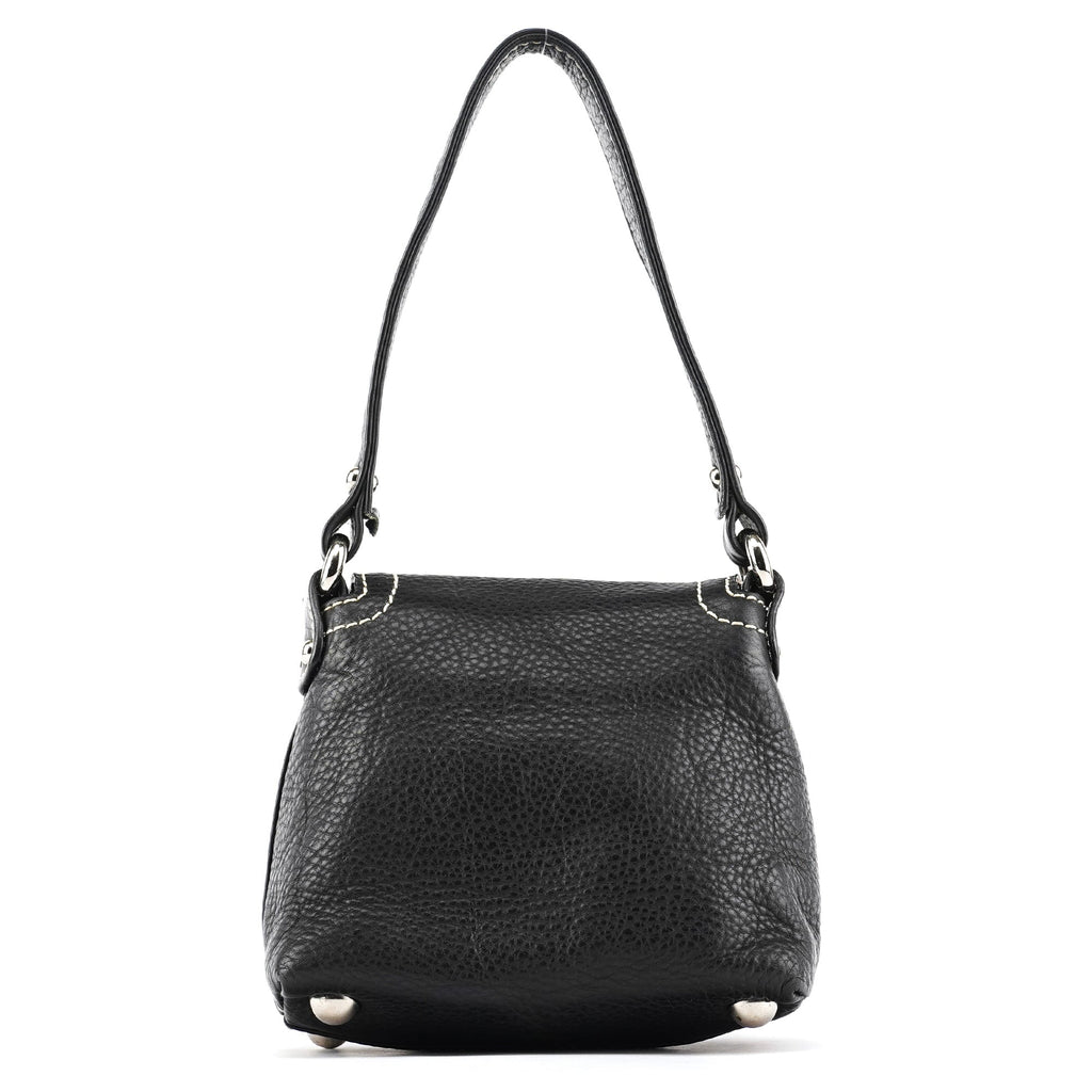 Black Leather Mini Bag