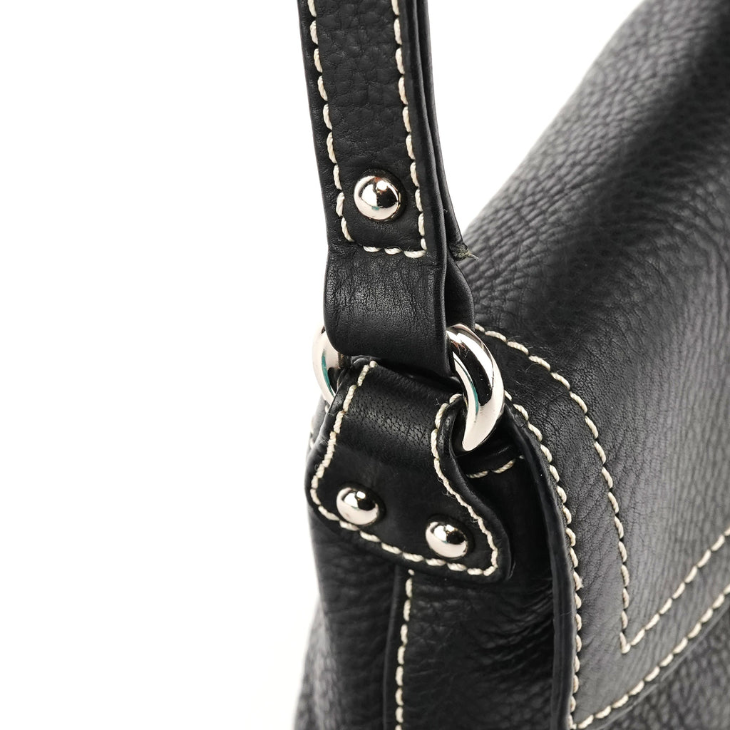 Black Leather Mini Bag