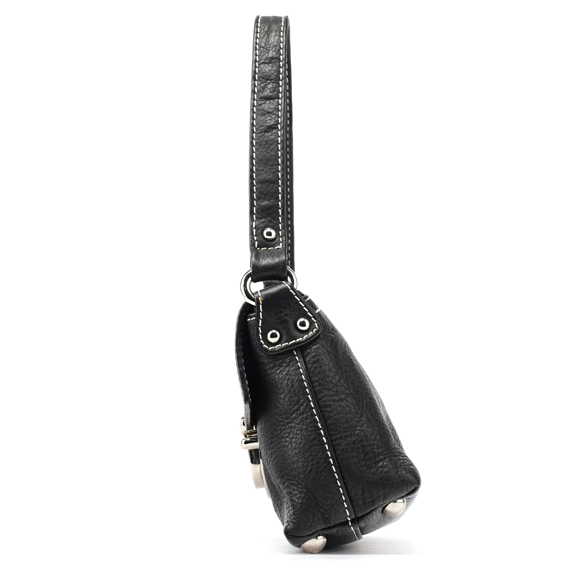 Black Leather Mini Bag