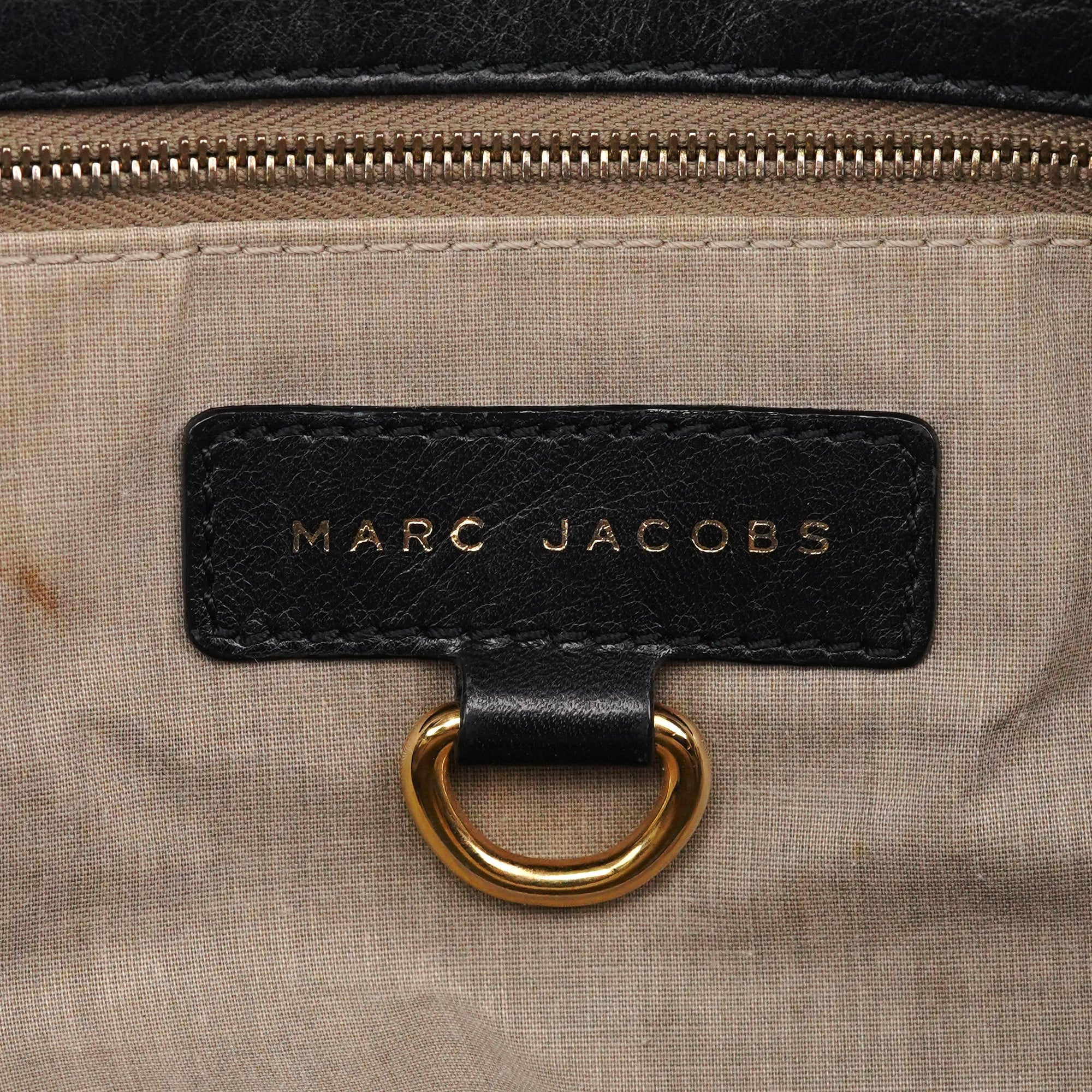 Black Leather Multi Pocket 2-Way Bag