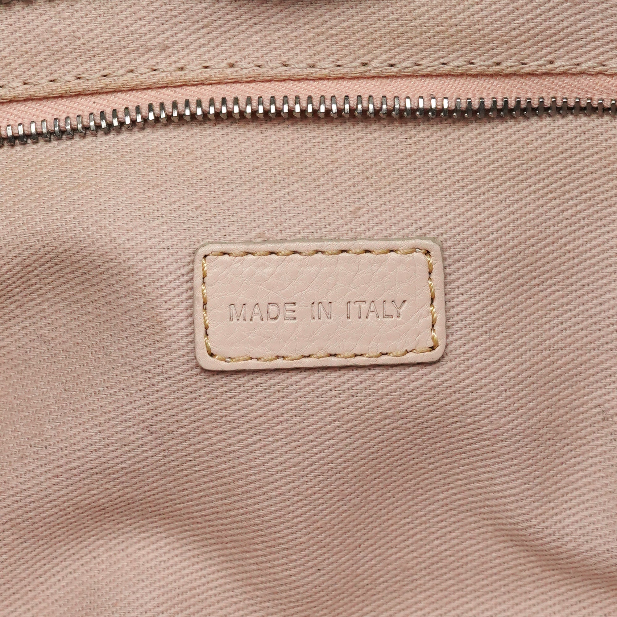 Black Leather Pocket Tote Bag