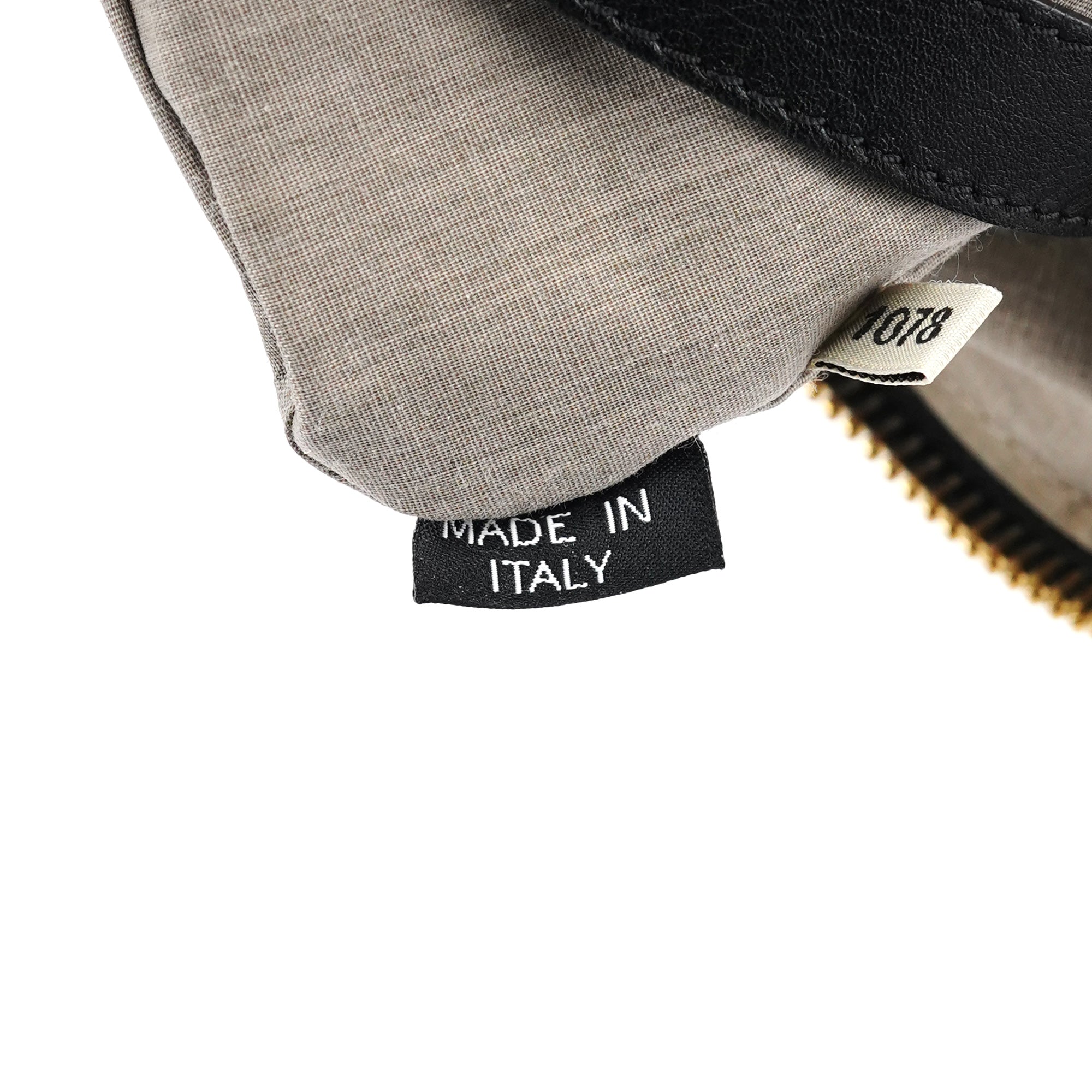 Black Leather Venetia Tote Bag