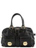 Black Leather Venetia Tote Bag