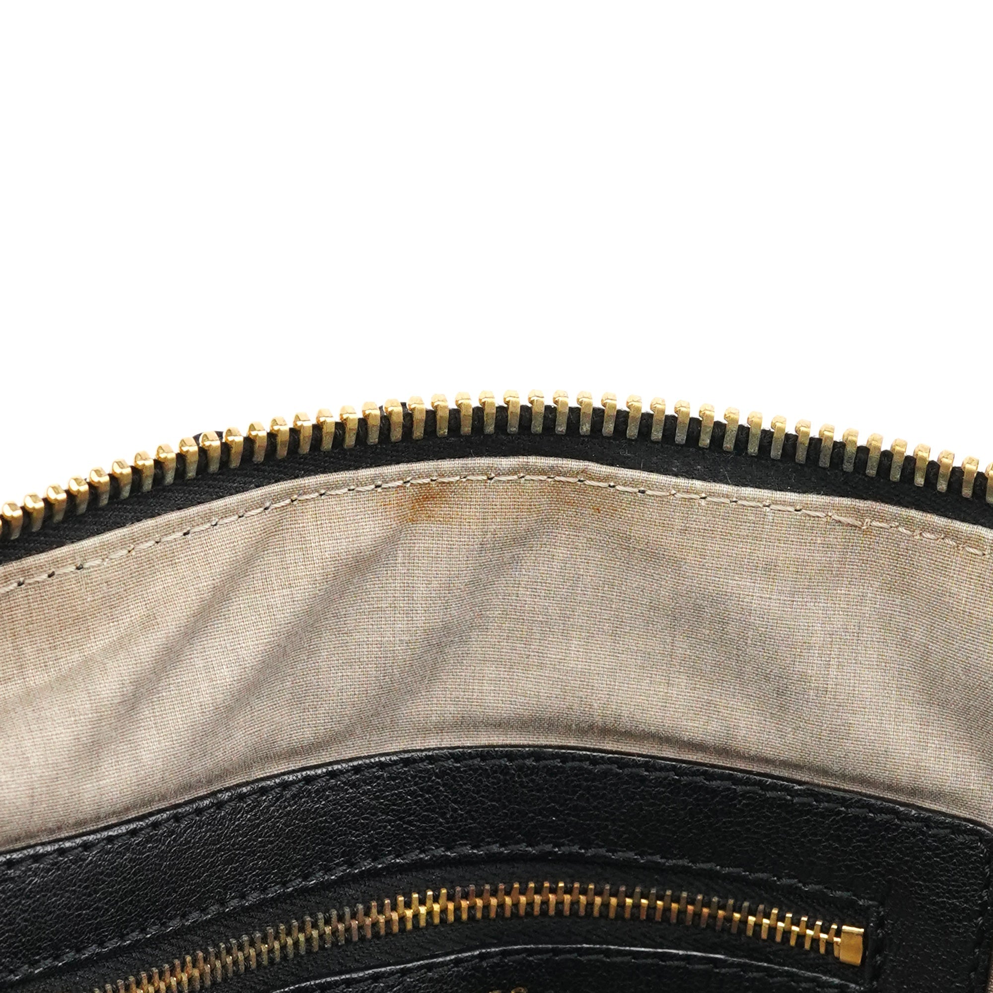 Black Quilted Leather Stam 2-Way Bag