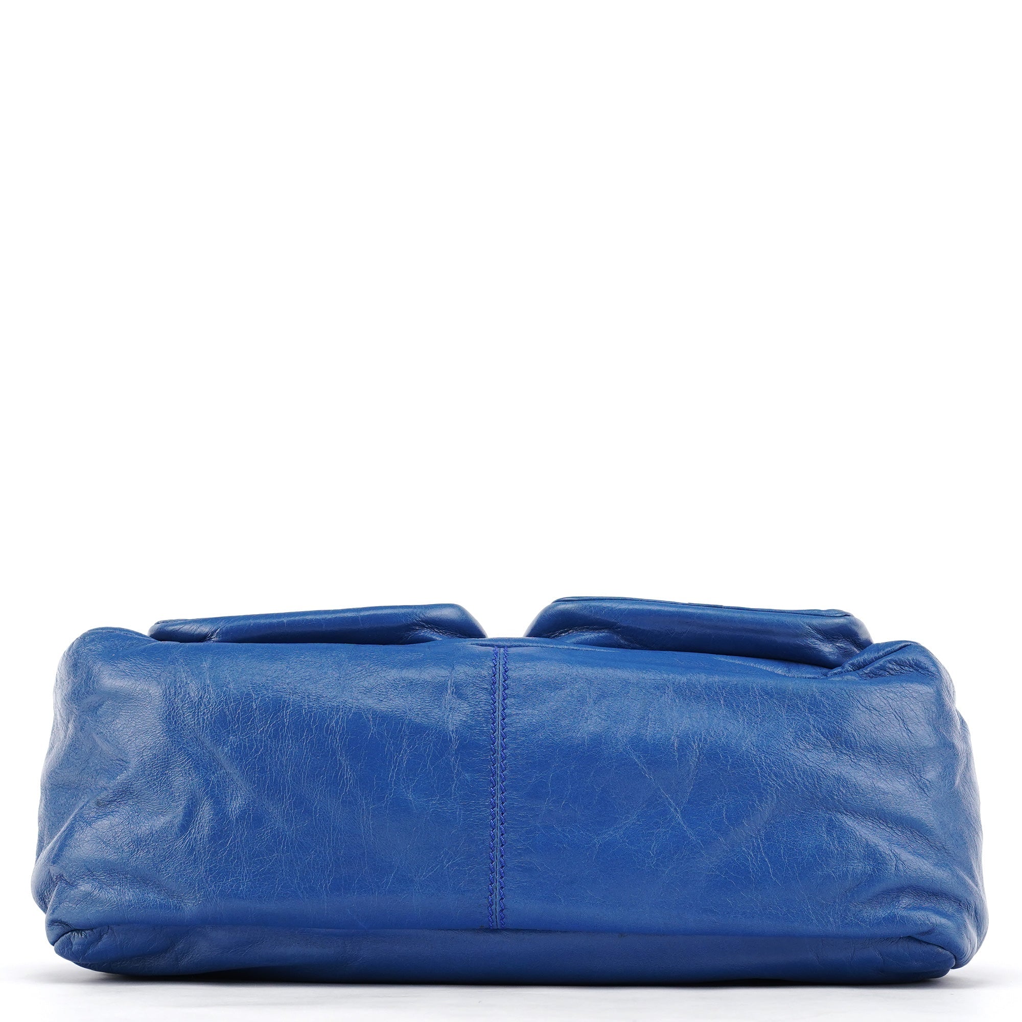 Blue Leather Susan 2-Way Bag