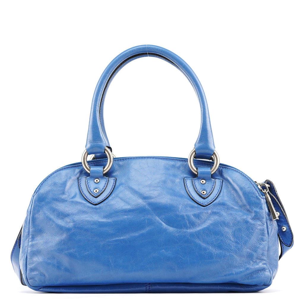 Blue Leather Susan 2-Way Bag