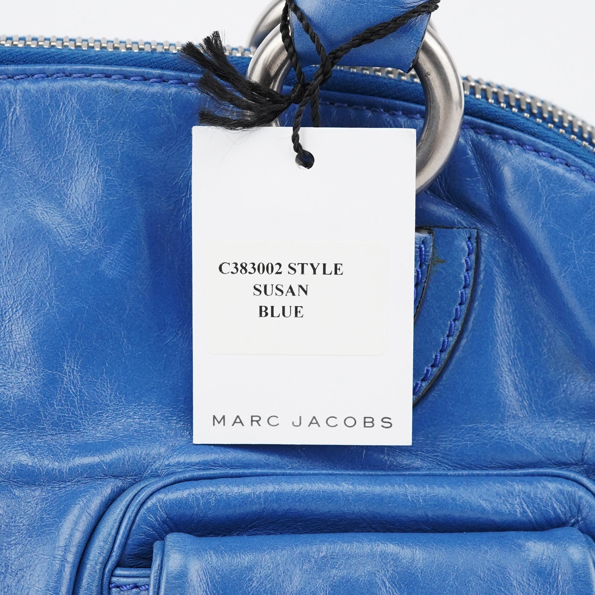 Blue Leather Susan 2-Way Bag