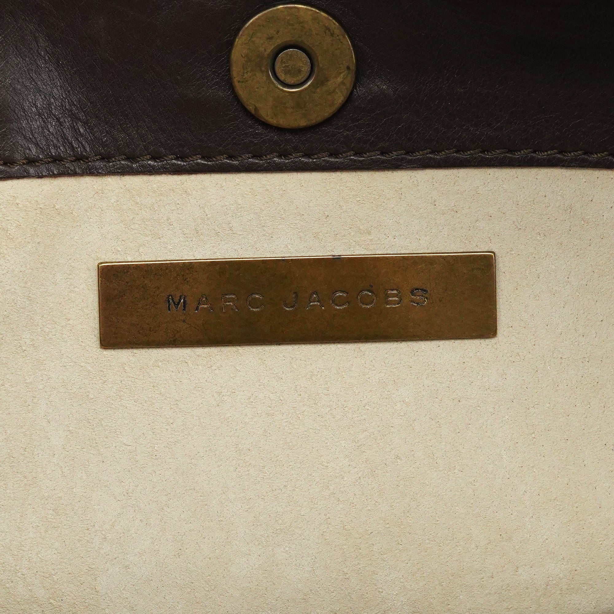 Brown Leather Multi-Pocket Shoulder Bag