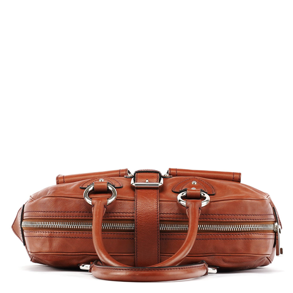 Brown Leather Venetia Tote Bag