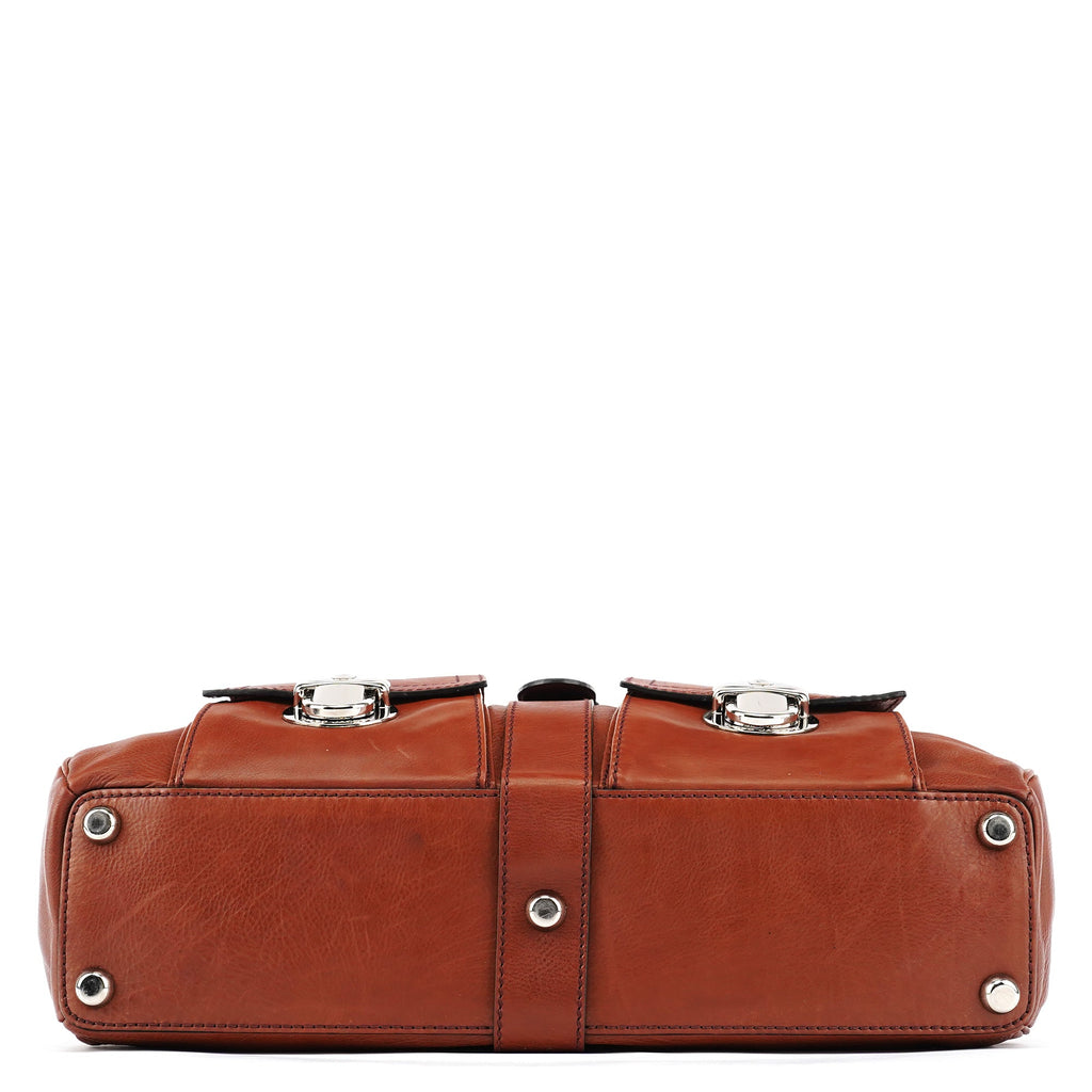 Brown Leather Venetia Tote Bag