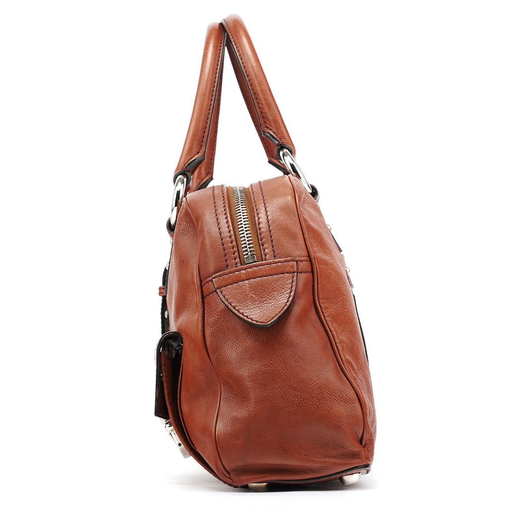 Brown Leather Venetia Tote Bag