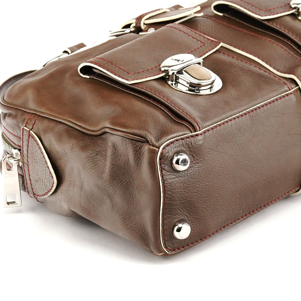 Brown Leather Venetia Tote Bag