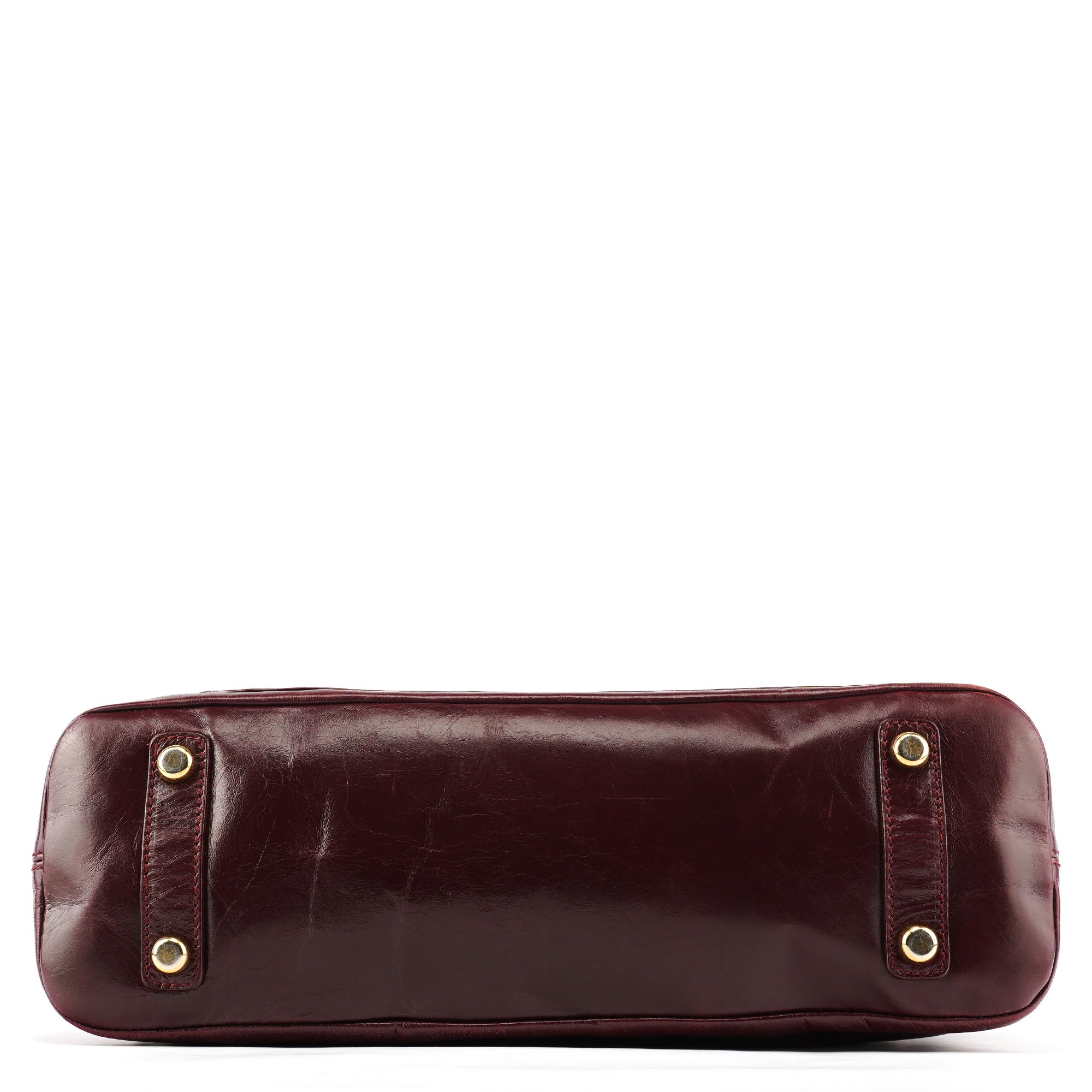 Burgundy Leather Pocket 2-Way Bag