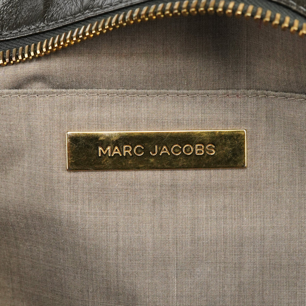 Dark Green Leather Multi Pocket 2-Way Bag