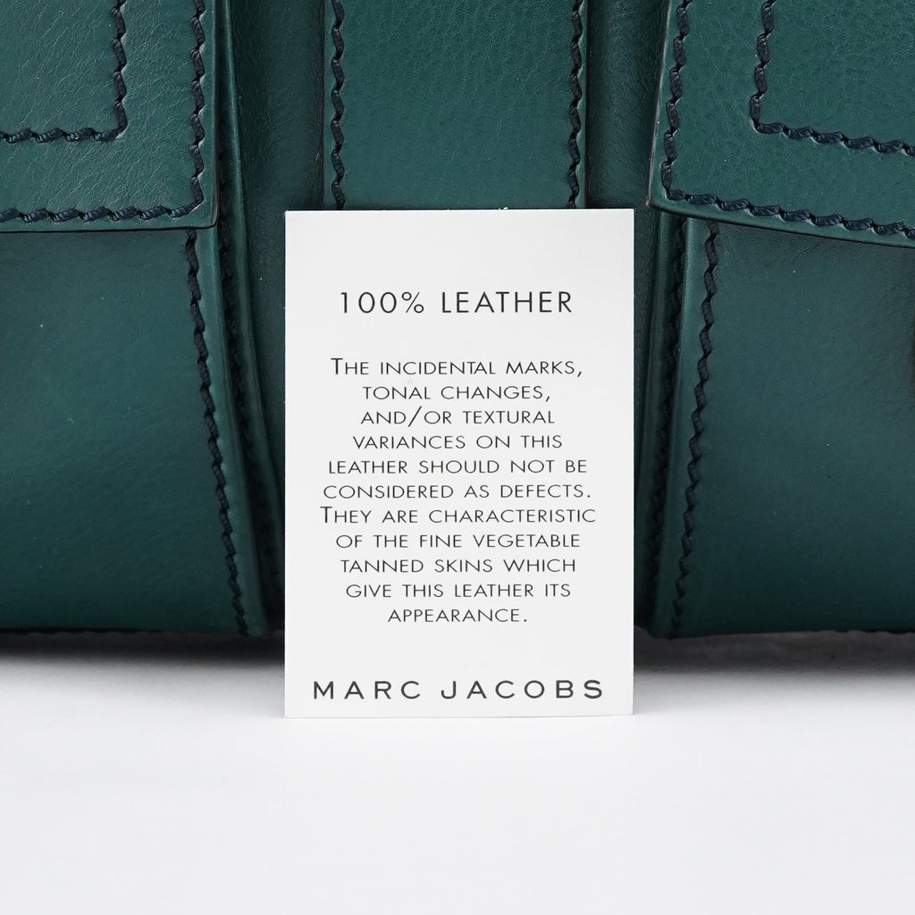 Green Leather Venetia Tote Bag