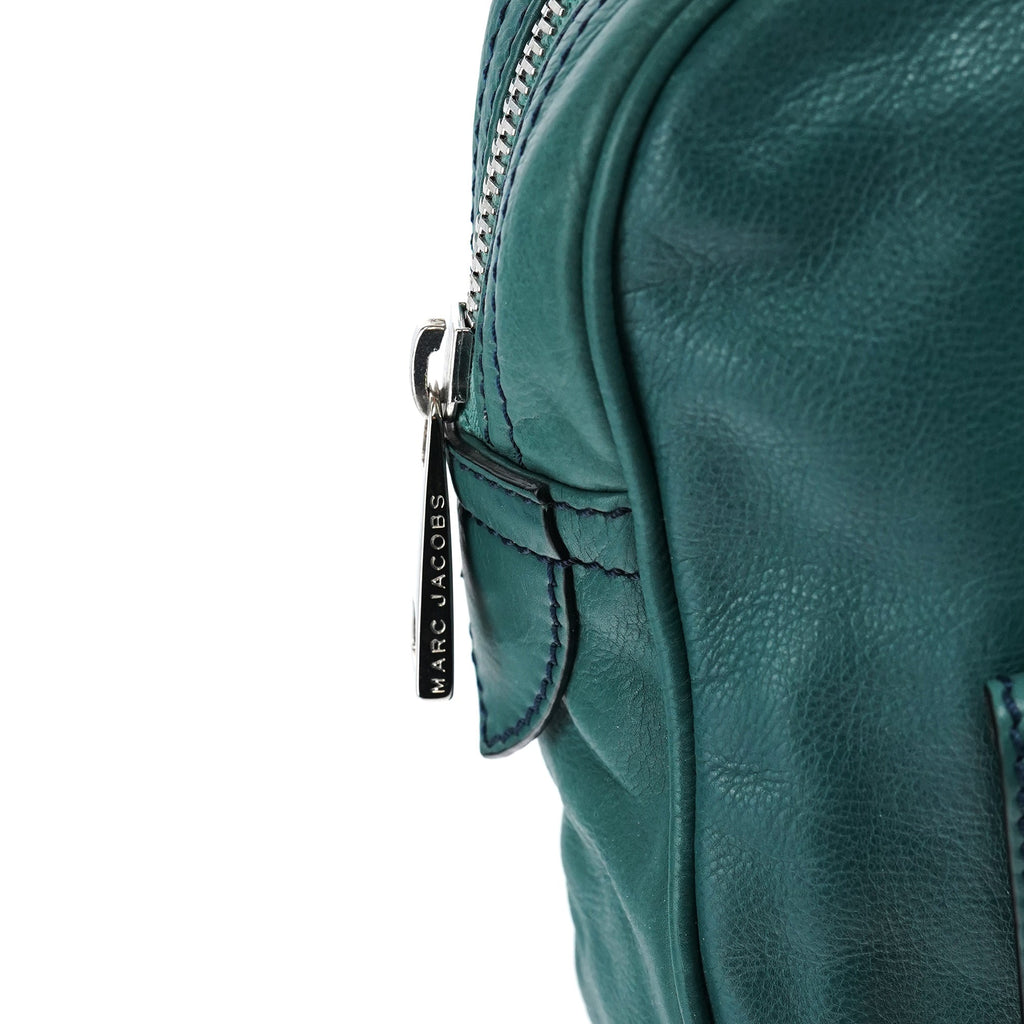 Green Leather Venetia Tote Bag