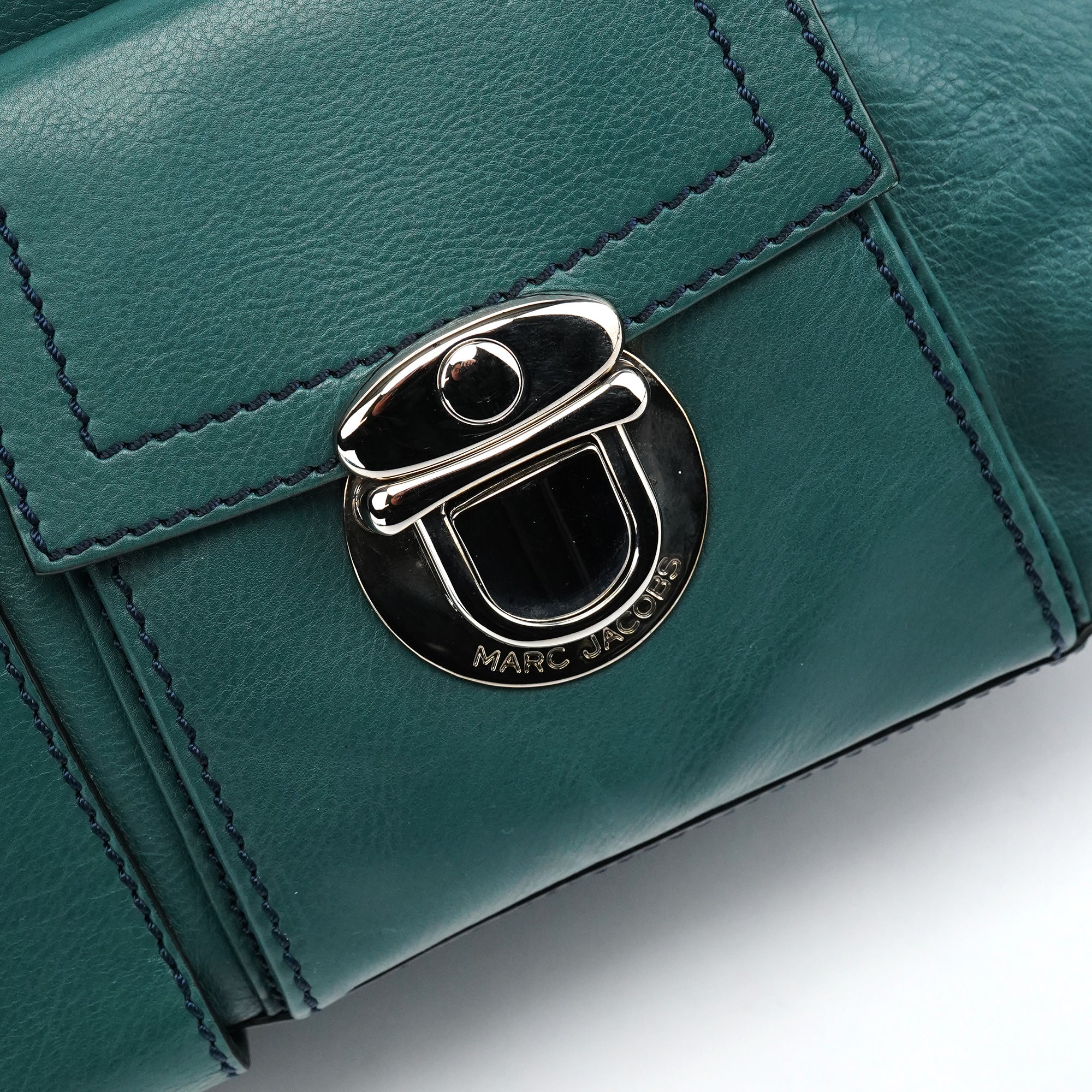 Green Leather Venetia Tote Bag
