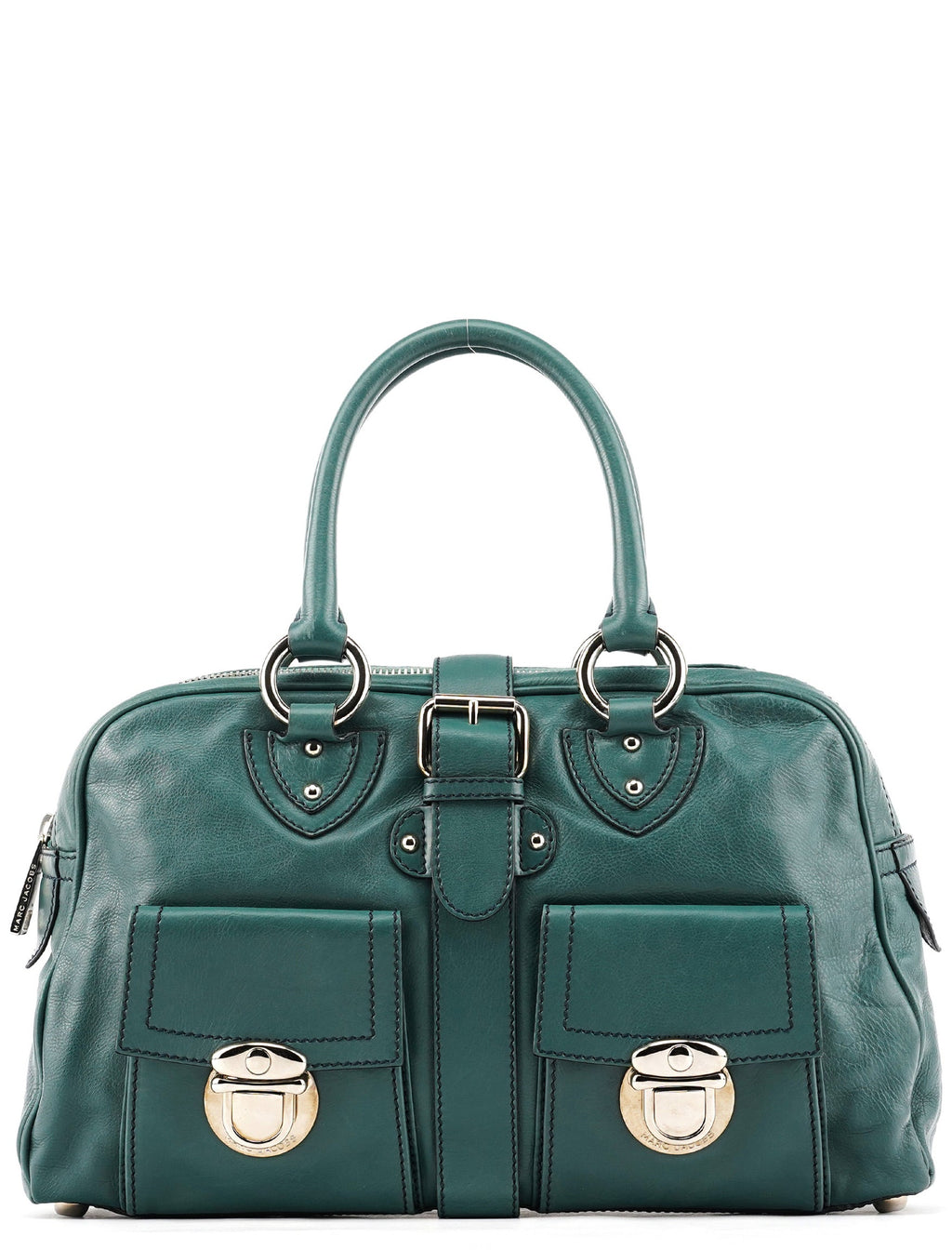 Green Leather Venetia Tote Bag
