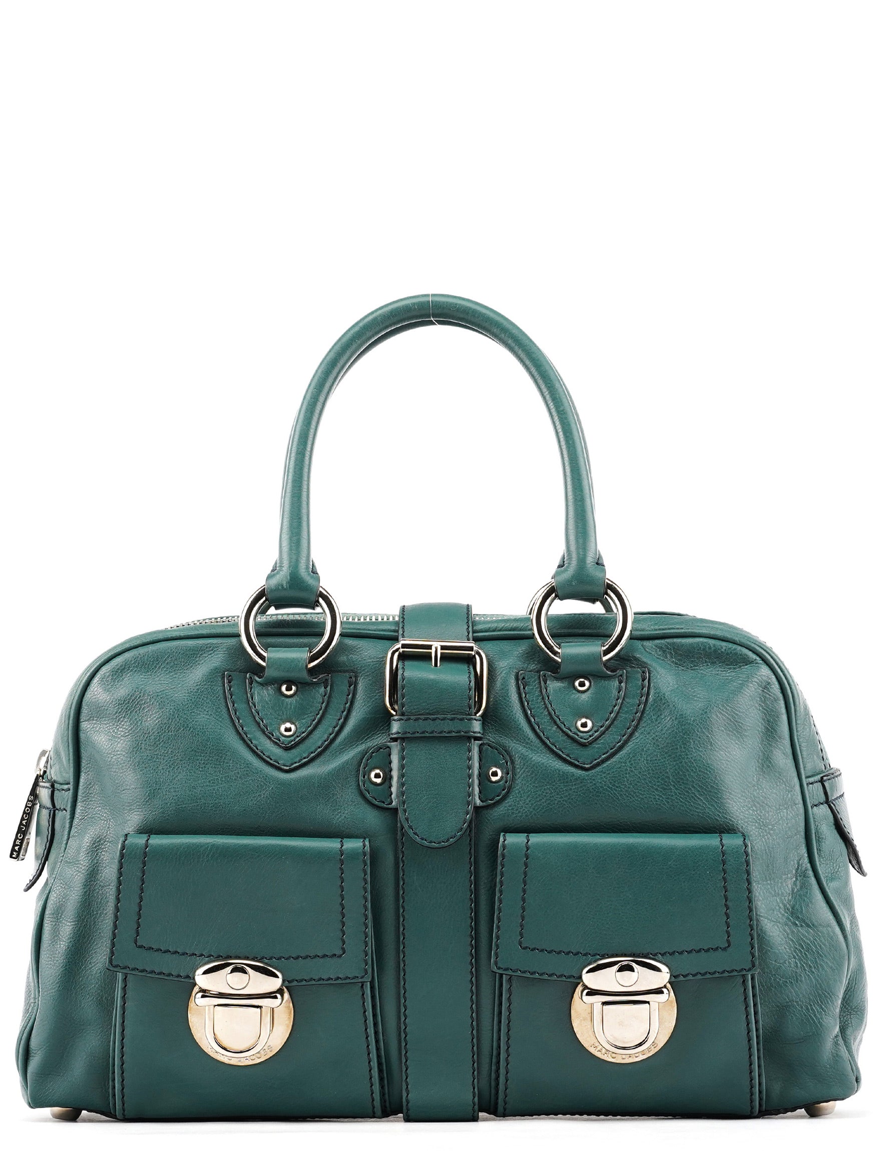 Green Leather Venetia Tote Bag
