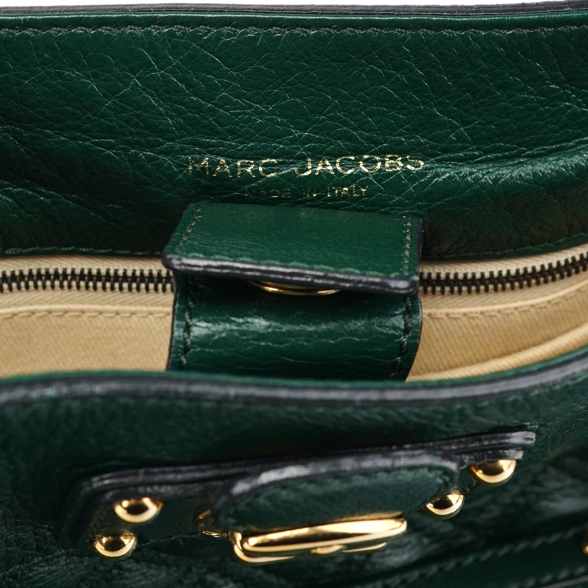 Green Quilted Leather Chain Shoulder Bag