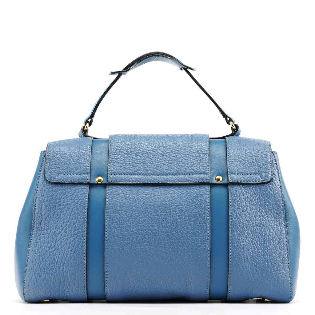Light Blue Leather 2-Way Bag