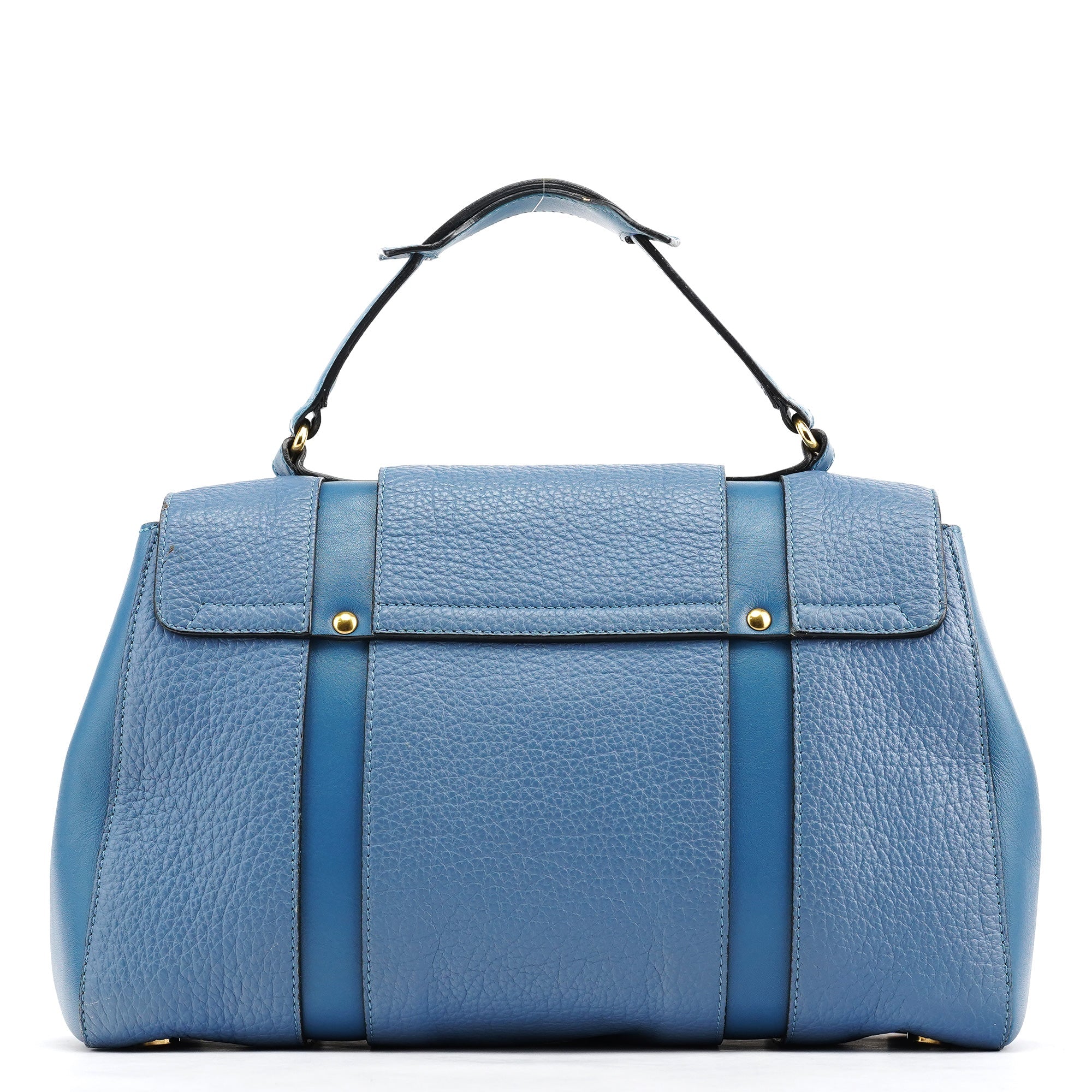 Light Blue Leather 2-Way Bag