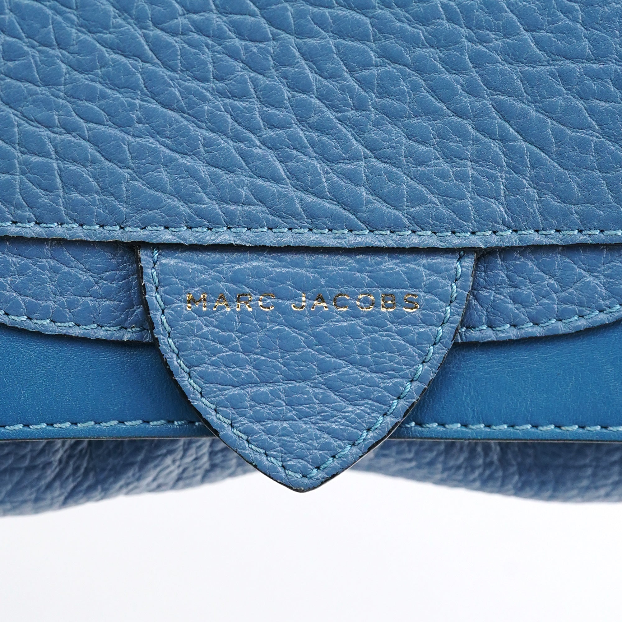 Light Blue Leather 2-Way Bag