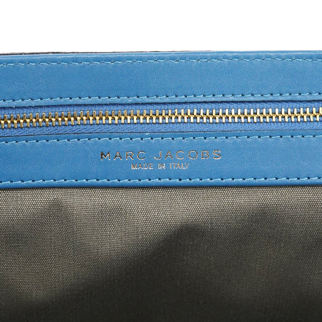 Light Blue Leather 2-Way Bag