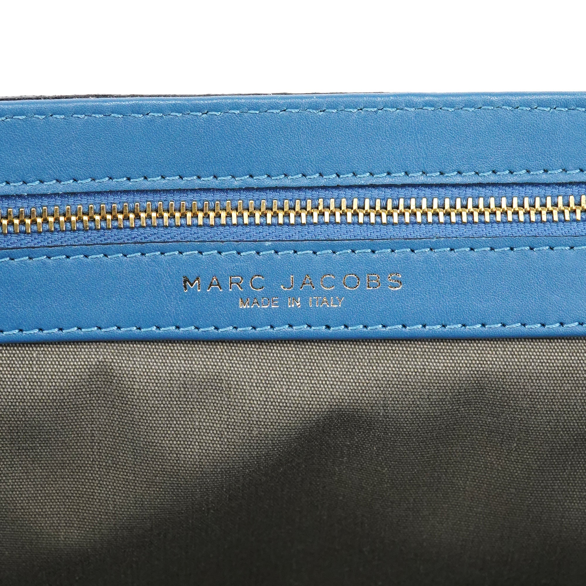 Light Blue Leather 2-Way Bag
