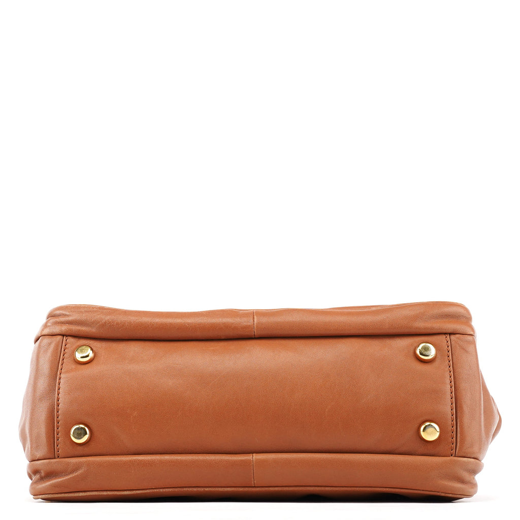 Light Brown Leather Blake Tote Bag