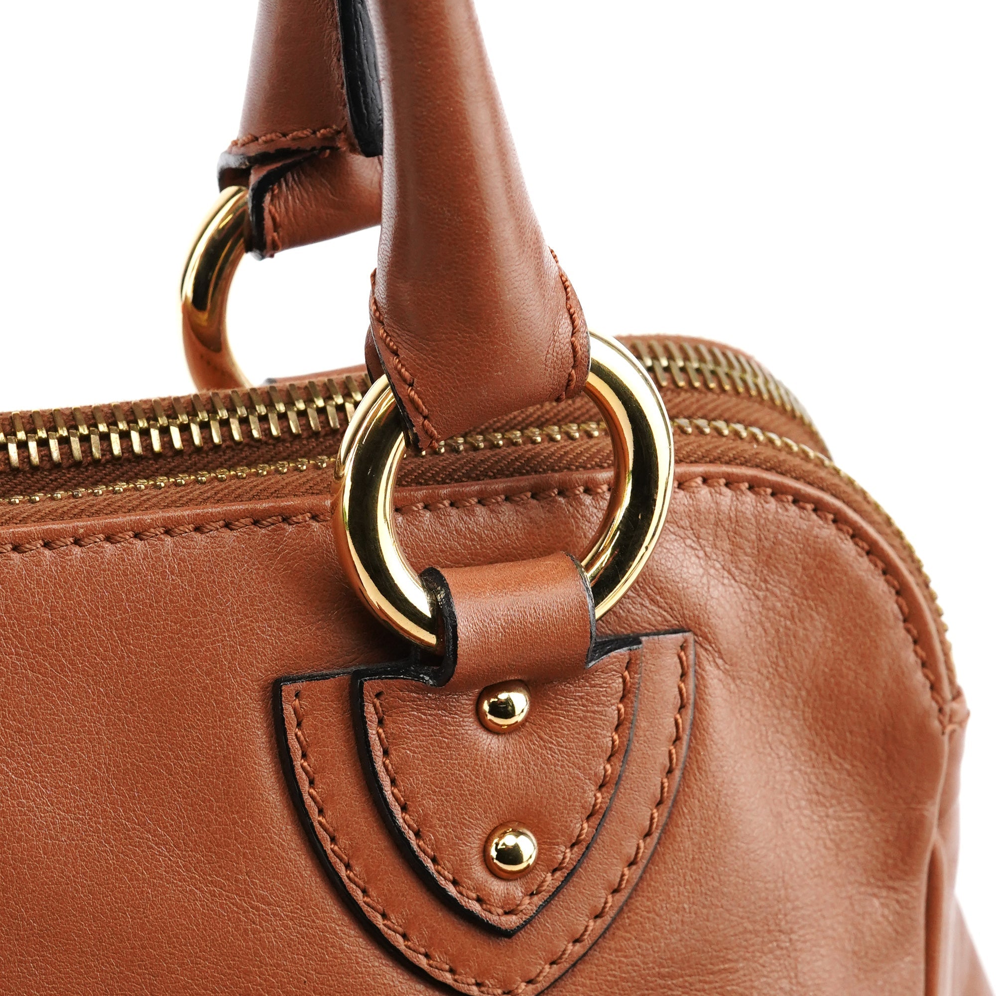 Light Brown Leather Blake Tote Bag