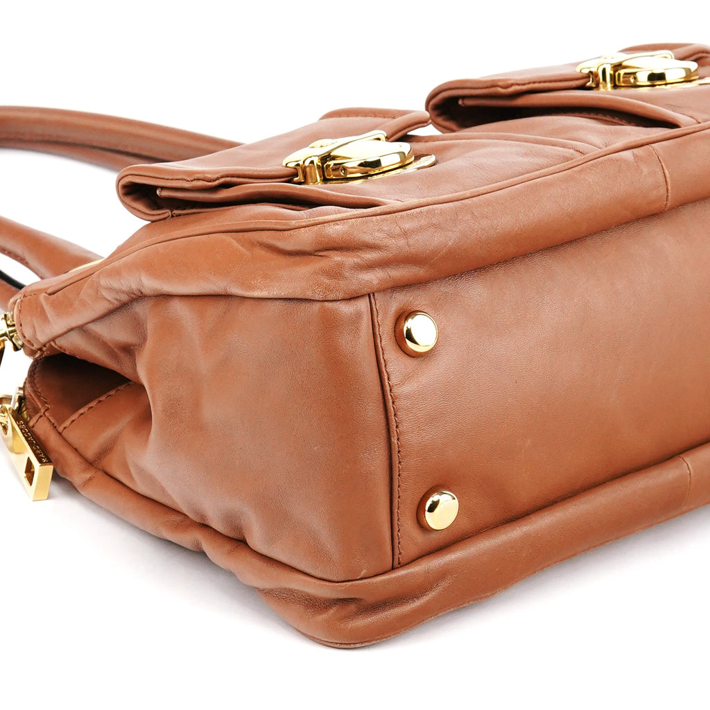 Light Brown Leather Blake Tote Bag