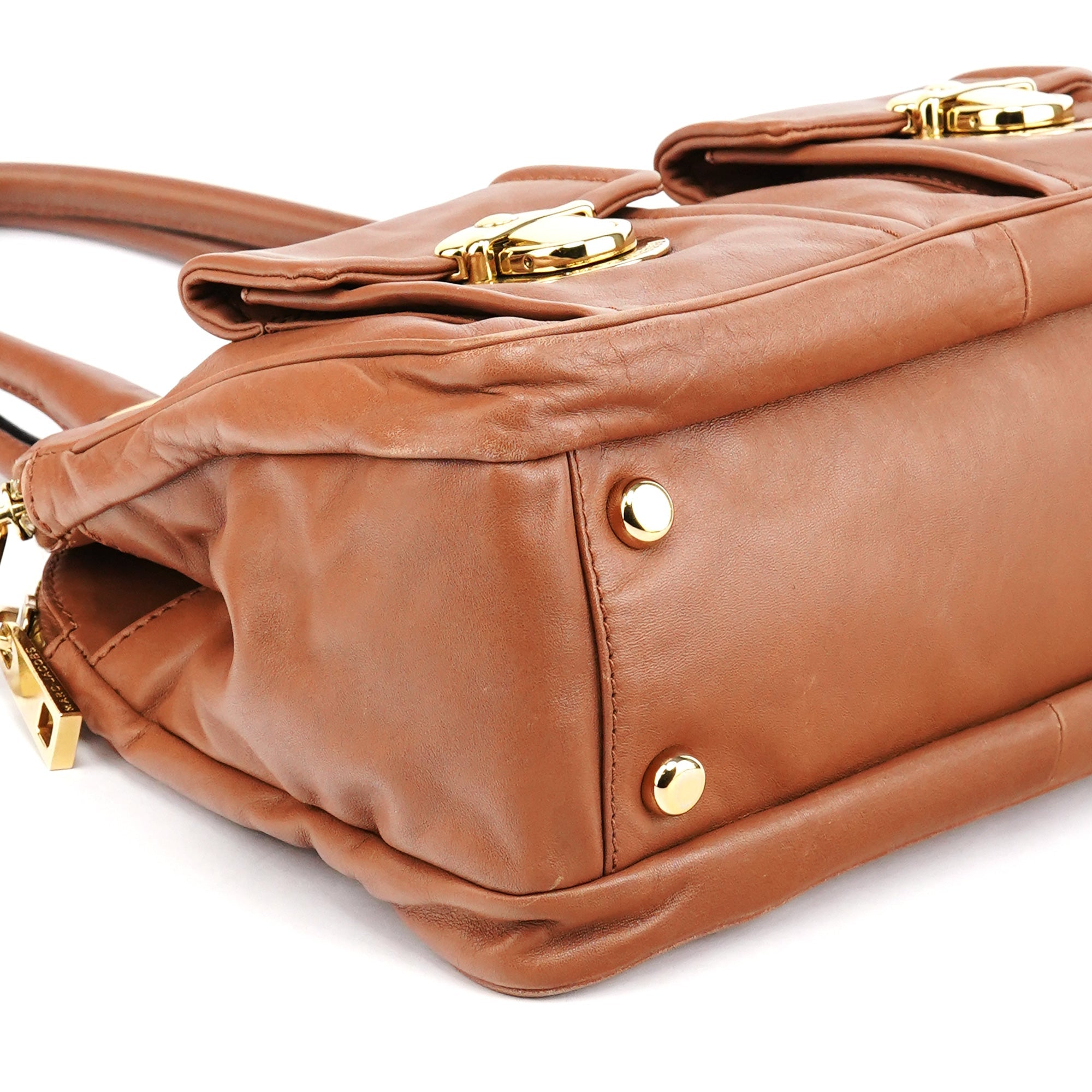 Light Brown Leather Blake Tote Bag