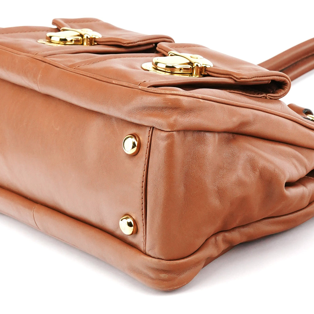 Light Brown Leather Blake Tote Bag